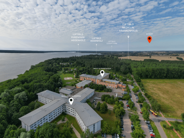 Luftbild Reha-Zentrum Plau am See