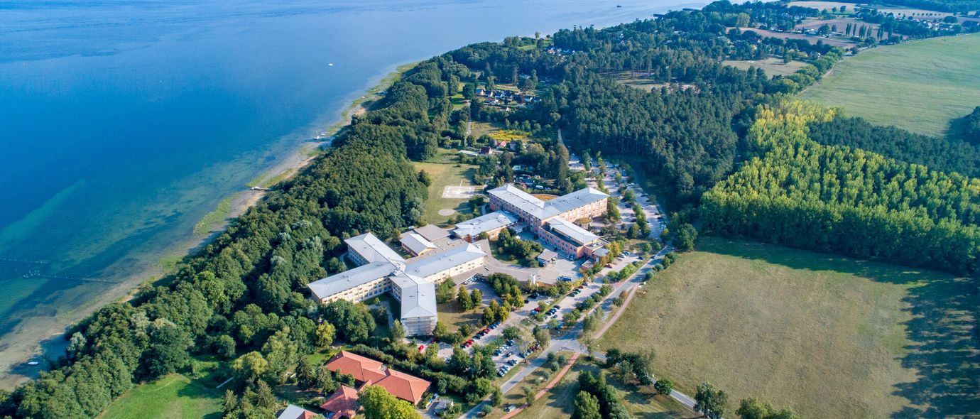 Luftaufnahme MEDICLIN Krankenhaus Plau am See