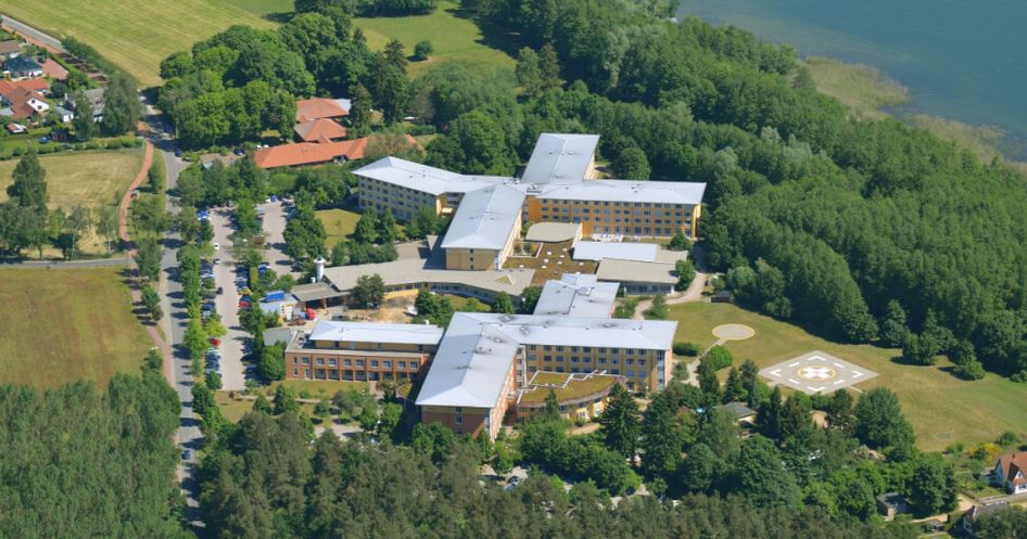 Luftaufnahme Krankenhaus Plau am See