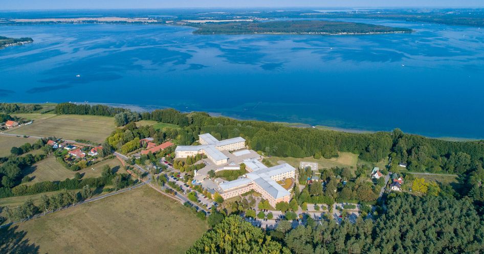 Luftaufnahme MEDICLIN Krankenhaus Plau am See